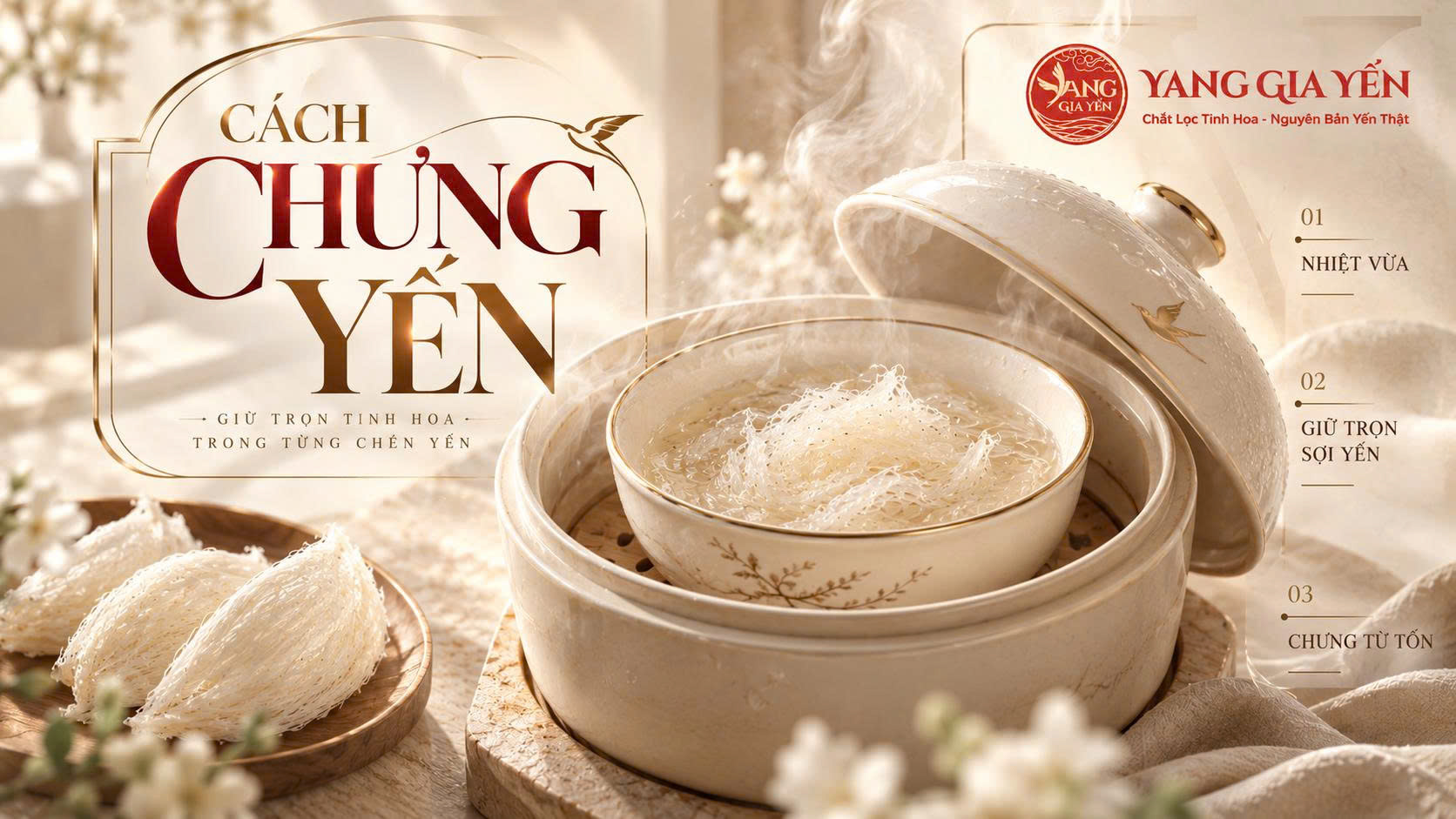 Cách chưng yến Cách chưng yến
