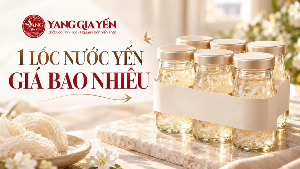 1 lốc nước yến giá bao nhiều