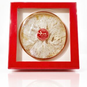 Hộp Quà Đỏ Nắp Kính Chân Yến Tinh Chế 100g