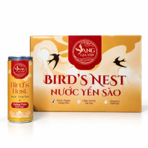 Thùng Yến Lon Đường Phèn Yang Gia Yến, thùng vàng và lon đường phèn