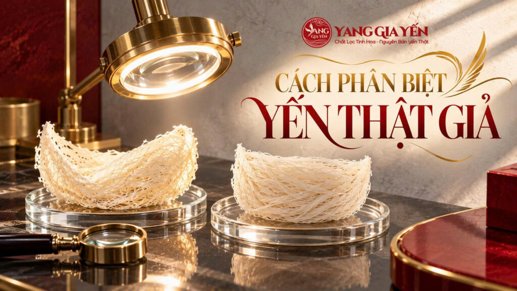 Cách phân biệt yến thật giả