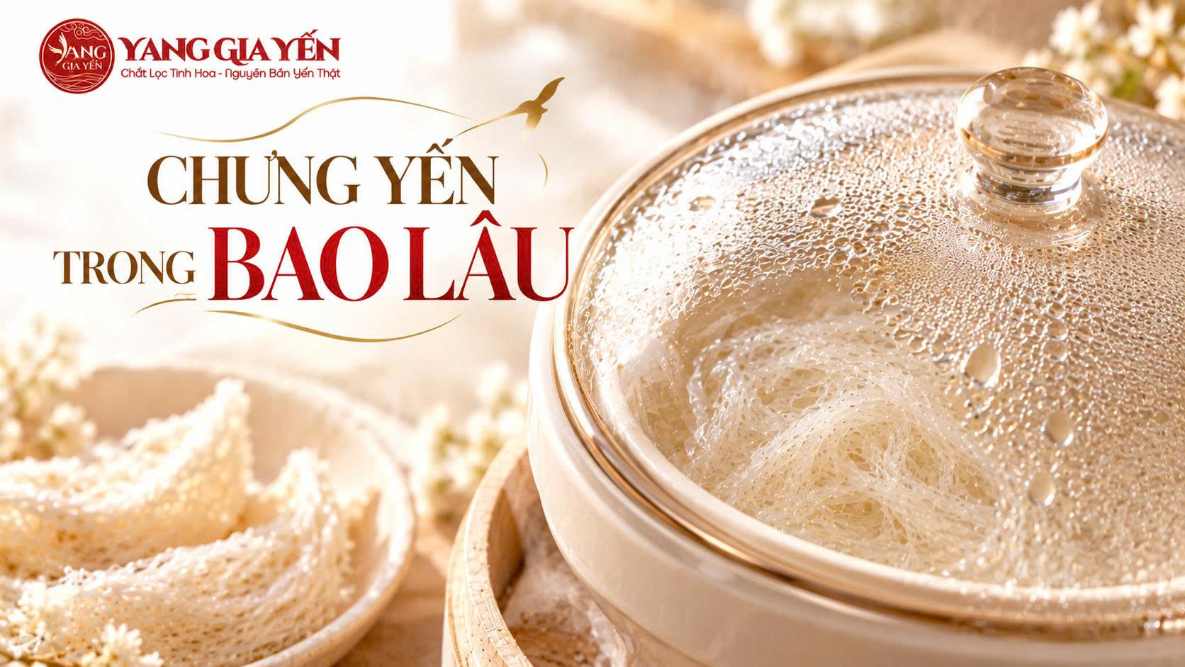 Chưng yến trong bao lâu Chưng yến trong bao lâu