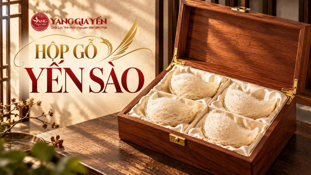 Hộp gỗ yến sào