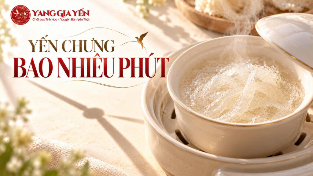 Yến chưng bao nhiêu phút