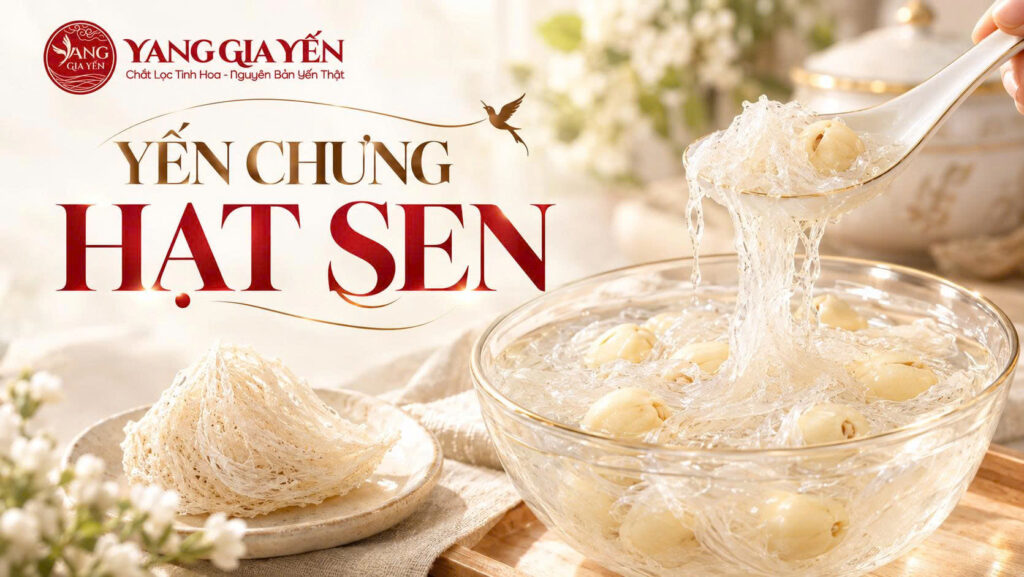 Yến chưng hạt sen