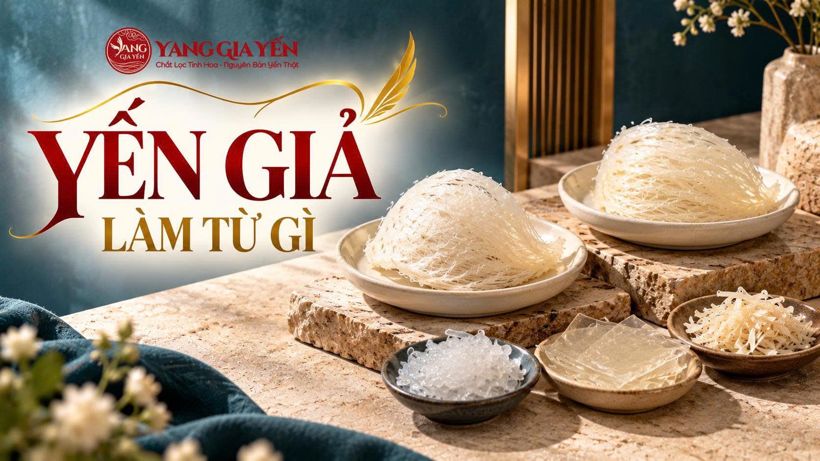 Yến giả làm từ gì