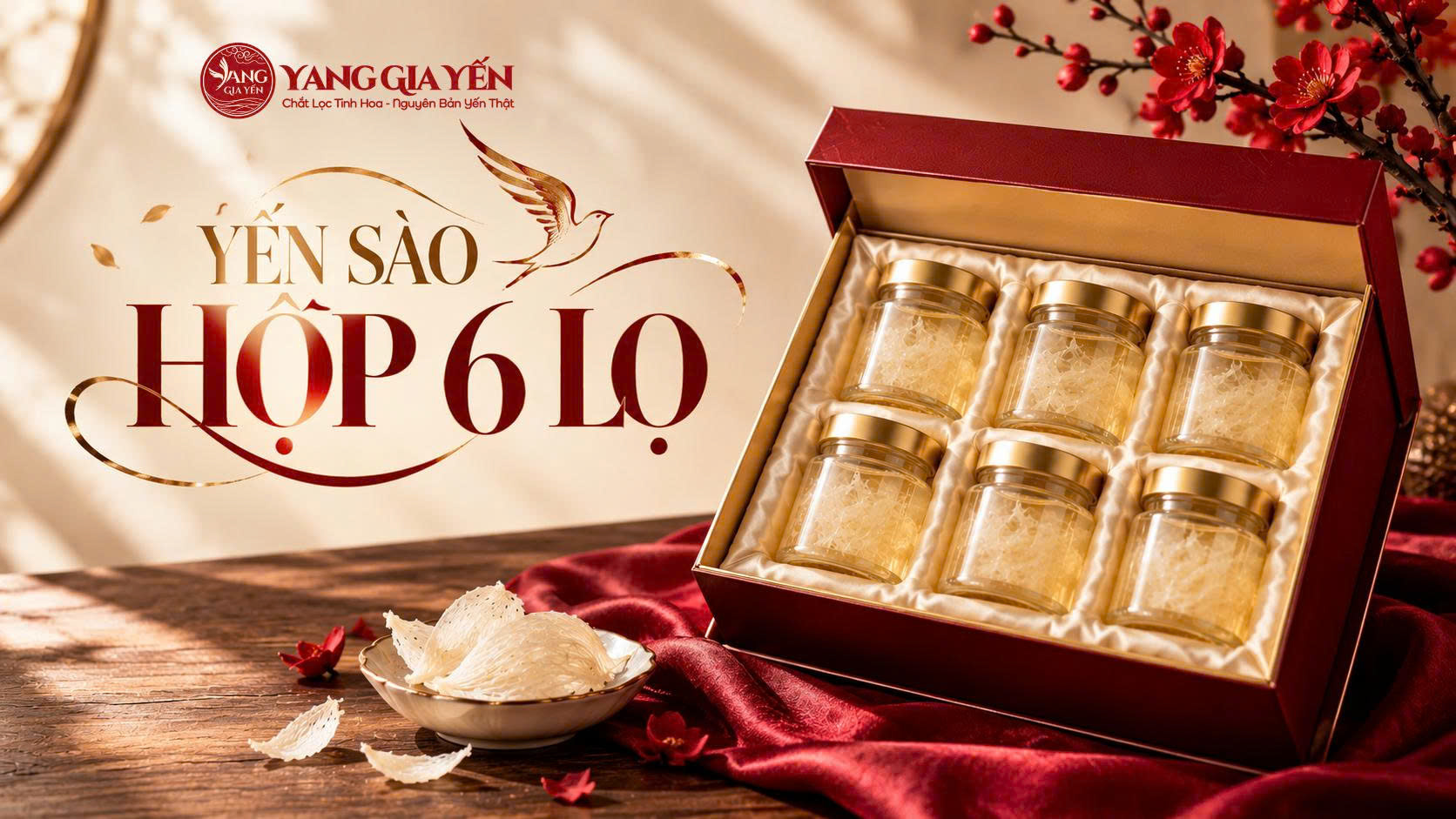 Yến sào hộp 6 lọ Yến sào hộp 6 lọ